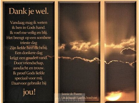 Bedankt - Enkele kaart | mcms.nl