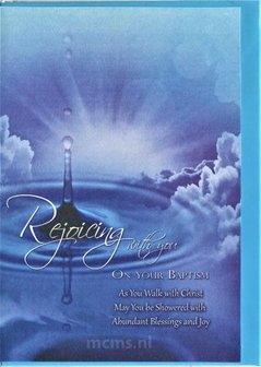 Rejoicing with you on your baptism - wenskaart | MCMS.nl