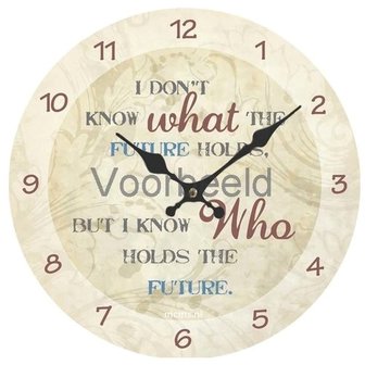 I Don't Know What The Future Holds - Klok MDF | mcms.nl