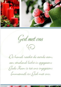 Kerstwenskaart God met ons | mcms.nl