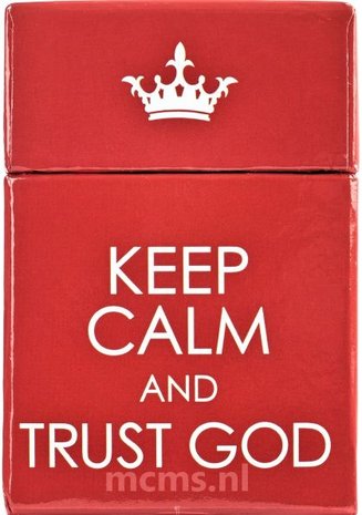 Box of Blessings - "Keep calm and Trust God | mcms.nl
