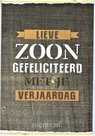 Lieve ZOON gefeliciteerd - wenskaart met enveloppe | MCMS.nl